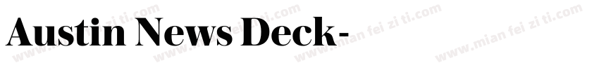 Austin News Deck字体转换